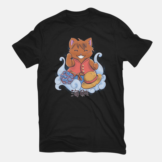 Pirate Maneki Neko-Unisex-Basic-Tee-ellr