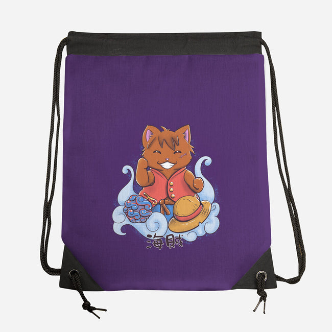 Pirate Maneki Neko-None-Drawstring-Bag-ellr