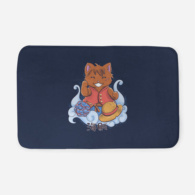 Pirate Maneki Neko-None-Memory Foam-Bath Mat-ellr