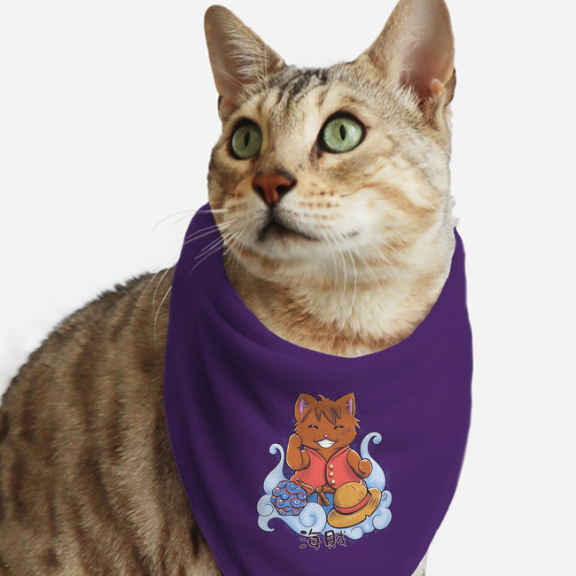 Pirate Maneki Neko-Cat-Bandana-Pet Collar-ellr