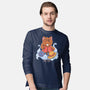 Pirate Maneki Neko-Mens-Long Sleeved-Tee-ellr