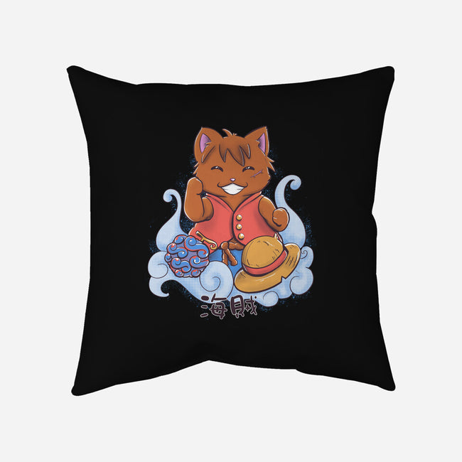 Pirate Maneki Neko-None-Non-Removable Cover w Insert-Throw Pillow-ellr