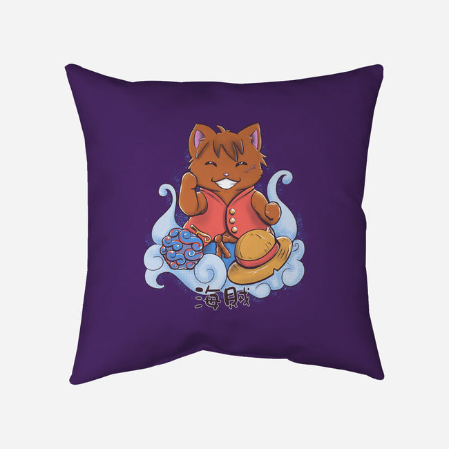 Pirate Maneki Neko-None-Non-Removable Cover w Insert-Throw Pillow-ellr