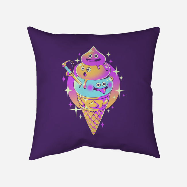 New Ice Quest-None-Removable Cover-Throw Pillow-ilustrata