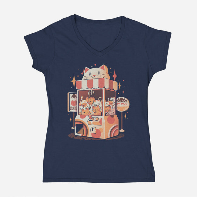 Serotonin Machine-Womens-V-Neck-Tee-eduely