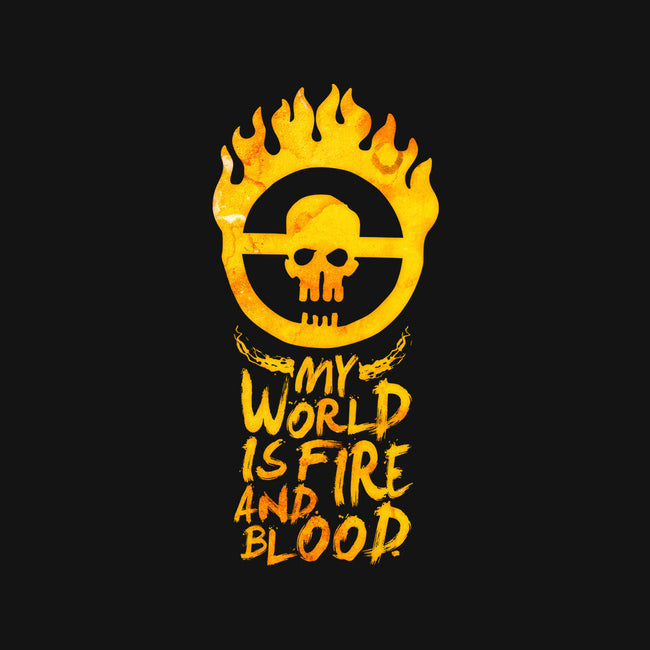 My World Is Fire-Unisex-Baseball-Tee-demonigote