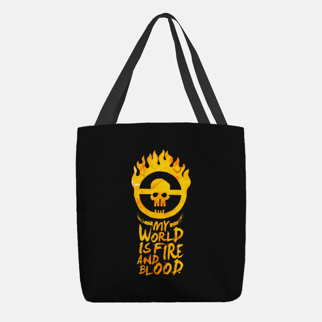 My World Is Fire-None-Basic Tote-Bag-demonigote