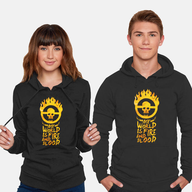 My World Is Fire-Unisex-Pullover-Sweatshirt-demonigote