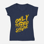 Only The Mad-Womens-V-Neck-Tee-demonigote