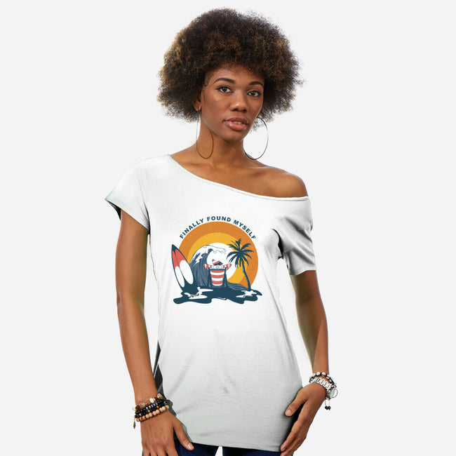 Finally Found Myself-Womens-Off Shoulder-Tee-Claudia