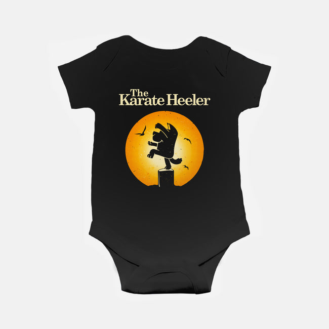 The Karate Heeler-Baby-Basic-Onesie-retrodivision