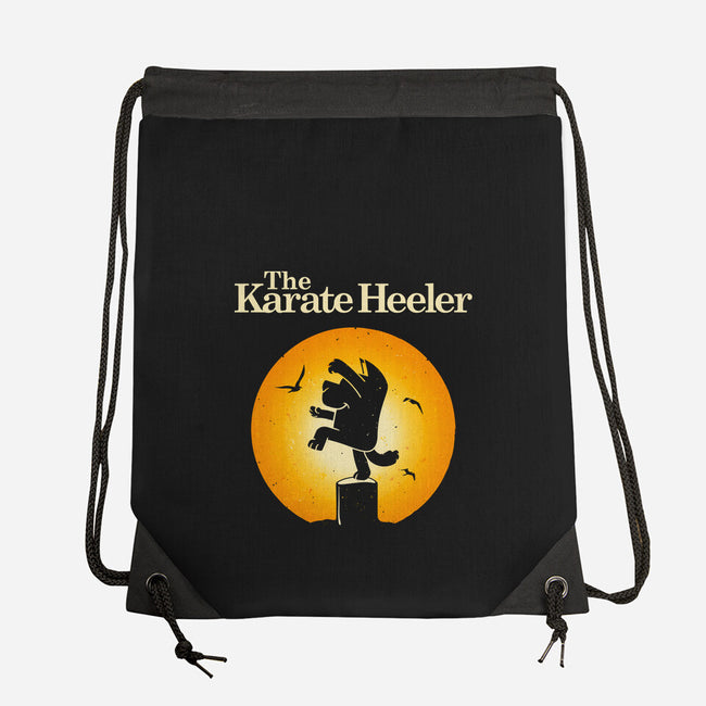 The Karate Heeler-None-Drawstring-Bag-retrodivision