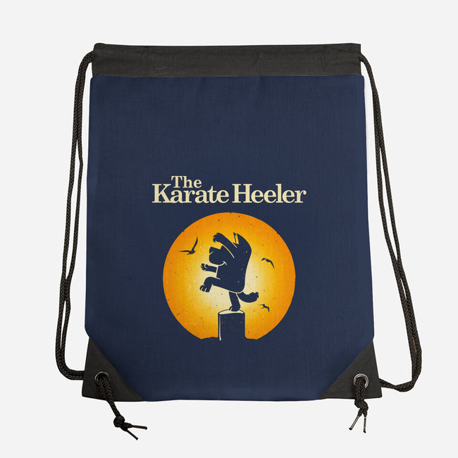 The Karate Heeler-None-Drawstring-Bag-retrodivision