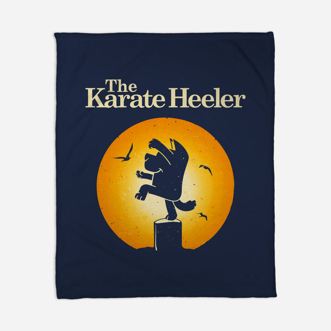 The Karate Heeler-None-Fleece-Blanket-retrodivision