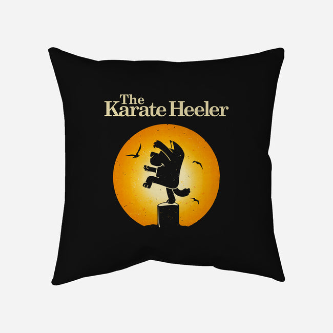 The Karate Heeler-None-Non-Removable Cover w Insert-Throw Pillow-retrodivision