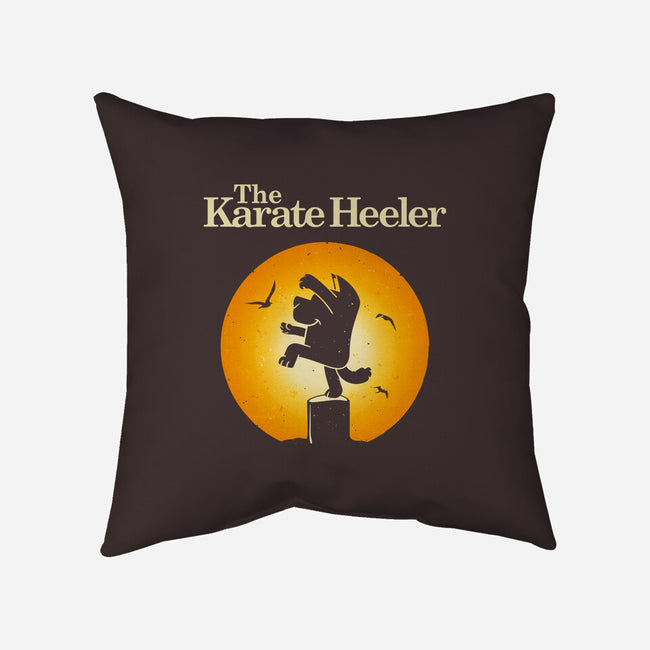 The Karate Heeler-None-Non-Removable Cover w Insert-Throw Pillow-retrodivision