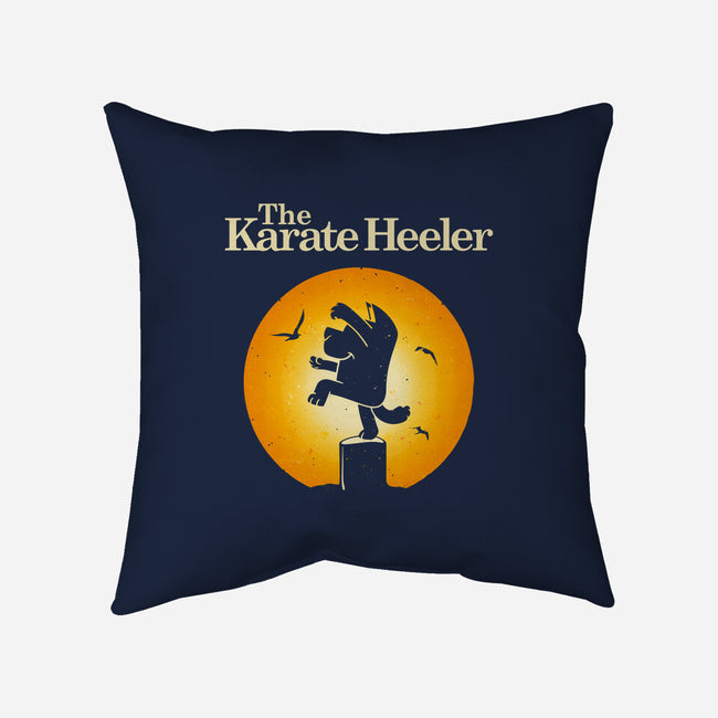 The Karate Heeler-None-Non-Removable Cover w Insert-Throw Pillow-retrodivision