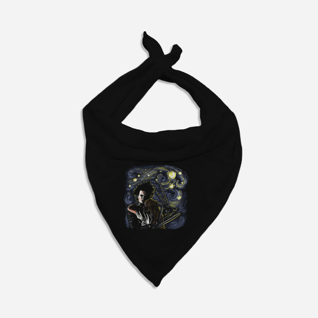 Starry Scissorhands-Dog-Bandana-Pet Collar-zascanauta