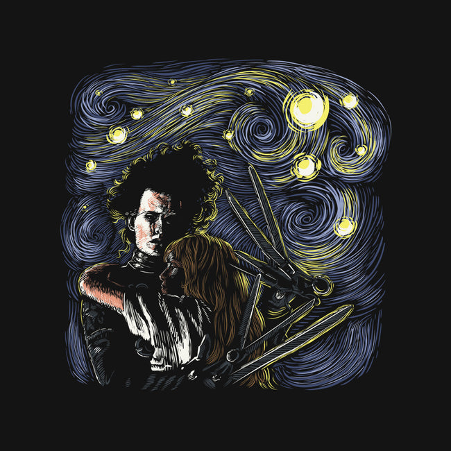 Starry Scissorhands-None-Removable Cover-Throw Pillow-zascanauta