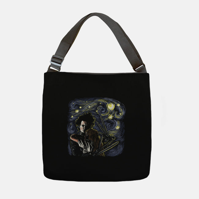 Starry Scissorhands-None-Adjustable Tote-Bag-zascanauta