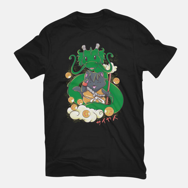 Saiyan Maneki Neko-Womens-Basic-Tee-ellr