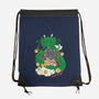 Saiyan Maneki Neko-None-Drawstring-Bag-ellr