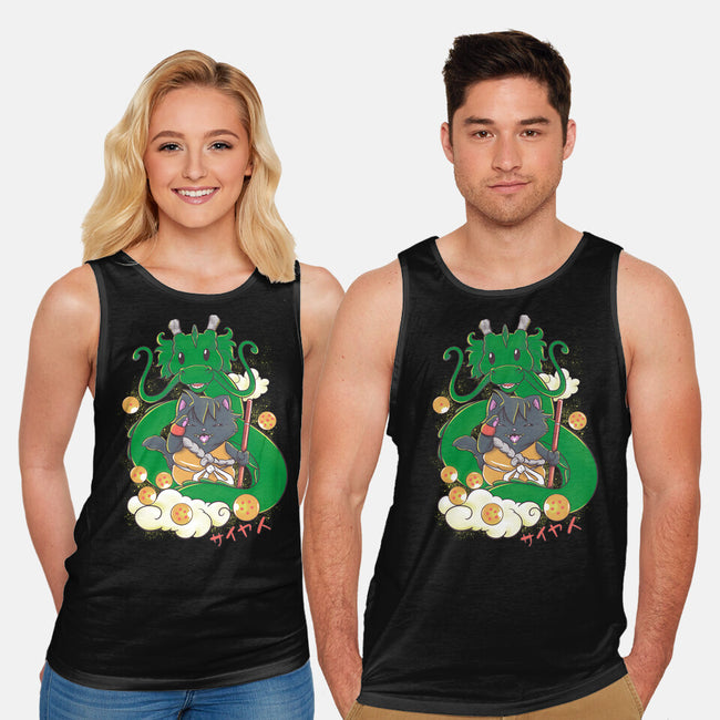 Saiyan Maneki Neko-Unisex-Basic-Tank-ellr