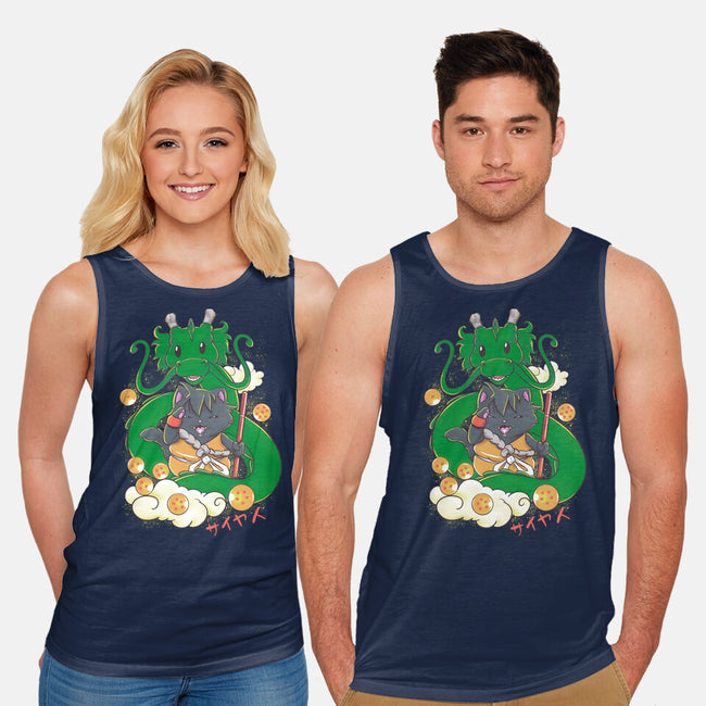 Saiyan Maneki Neko-Unisex-Basic-Tank-ellr