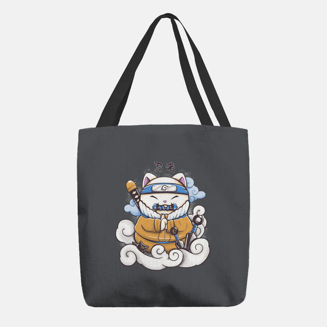 Ninja Maneki Neko-None-Basic Tote-Bag-ellr