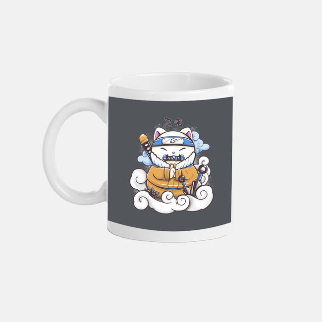 Ninja Maneki Neko-None-Mug-Drinkware-ellr