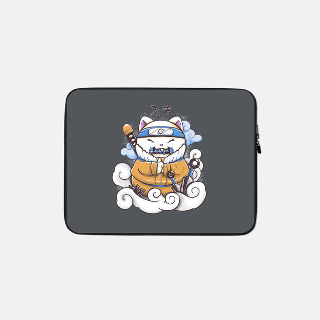 Ninja Maneki Neko-None-Zippered-Laptop Sleeve-ellr