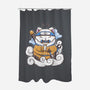 Ninja Maneki Neko-None-Polyester-Shower Curtain-ellr