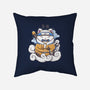 Ninja Maneki Neko-None-Non-Removable Cover w Insert-Throw Pillow-ellr