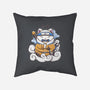 Ninja Maneki Neko-None-Removable Cover-Throw Pillow-ellr