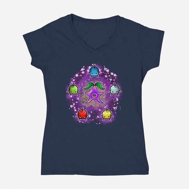 Super Fruit-Womens-V-Neck-Tee-nickzzarto