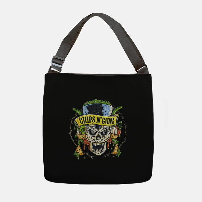 Chips N Guac-None-Adjustable Tote-Bag-Wenceslao A Romero