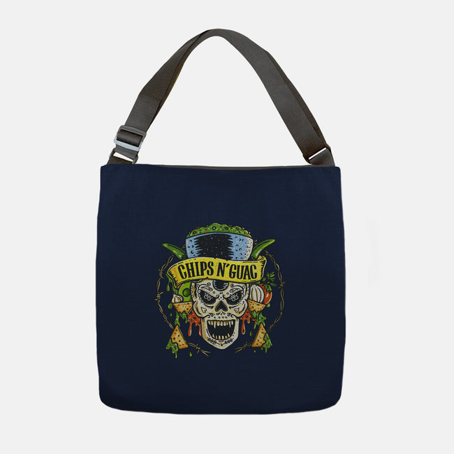 Chips N Guac-None-Adjustable Tote-Bag-Wenceslao A Romero