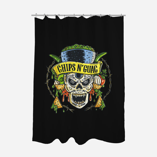 Chips N Guac-None-Polyester-Shower Curtain-Wenceslao A Romero