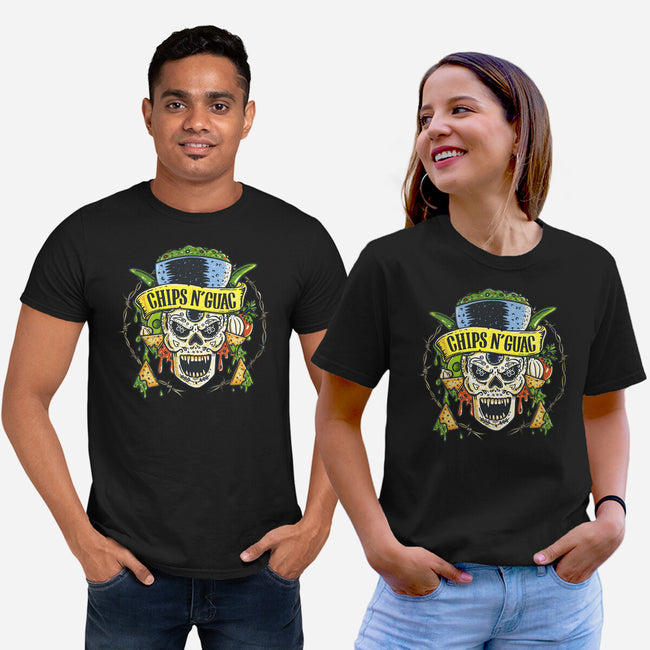 Chips N Guac-Unisex-Basic-Tee-Wenceslao A Romero