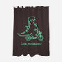 Look No Hands-None-Polyester-Shower Curtain-Wenceslao A Romero