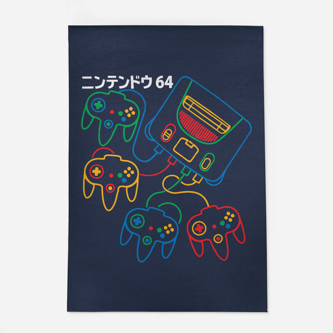 Retro N64-None-Outdoor-Rug-dalethesk8er