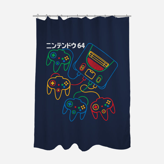 Retro N64-None-Polyester-Shower Curtain-dalethesk8er