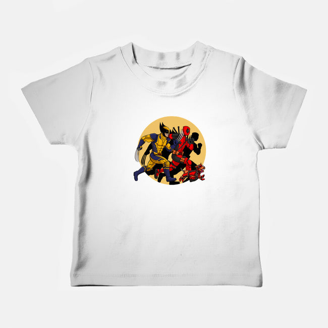 The Adventure Of Deapool And Wolverine-Baby-Basic-Tee-sin9lefighter