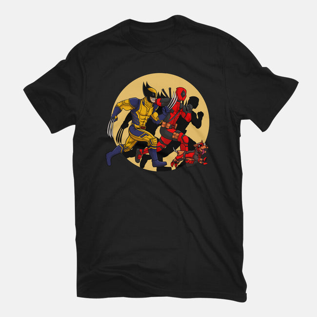 The Adventure Of Deapool And Wolverine-Womens-Fitted-Tee-sin9lefighter