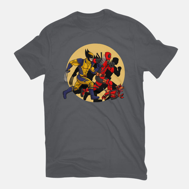 The Adventure Of Deapool And Wolverine-Mens-Basic-Tee-sin9lefighter