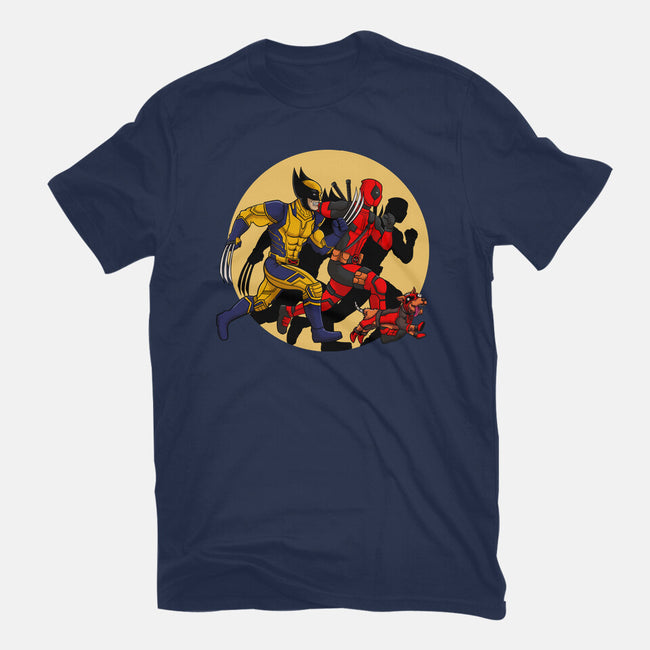 The Adventure Of Deapool And Wolverine-Mens-Basic-Tee-sin9lefighter