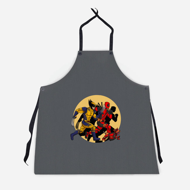 The Adventure Of Deapool And Wolverine-Unisex-Kitchen-Apron-sin9lefighter