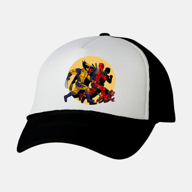 The Adventure Of Deapool And Wolverine-Unisex-Trucker-Hat-sin9lefighter