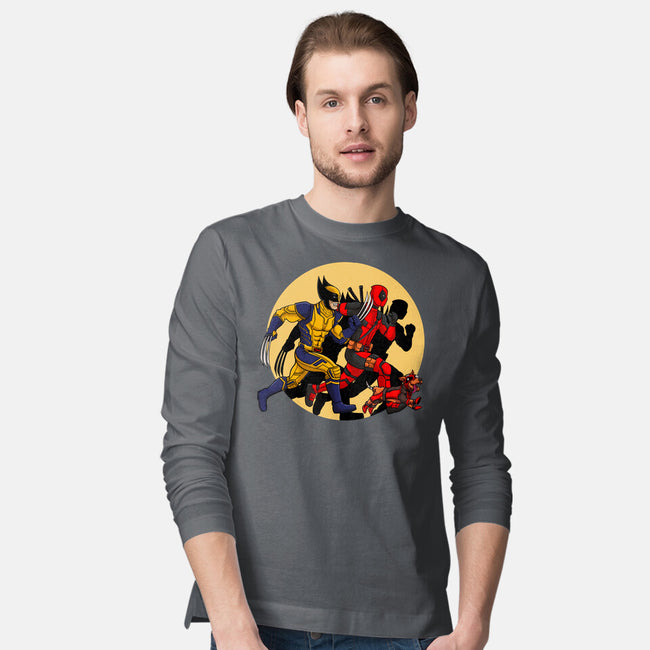 The Adventure Of Deapool And Wolverine-Mens-Long Sleeved-Tee-sin9lefighter