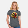 The Adventure Of Deapool And Wolverine-Womens-Fitted-Tee-sin9lefighter